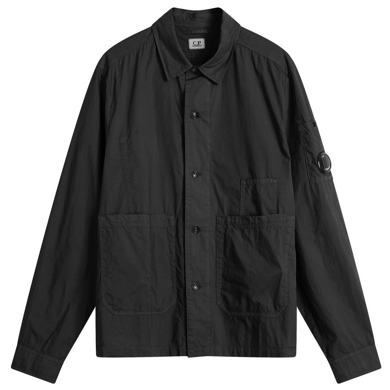 Skjorta C.P. Company C.P. Company Arm Lens Overshirt Svart | 18CMOS238A-005328G-BLK, 0