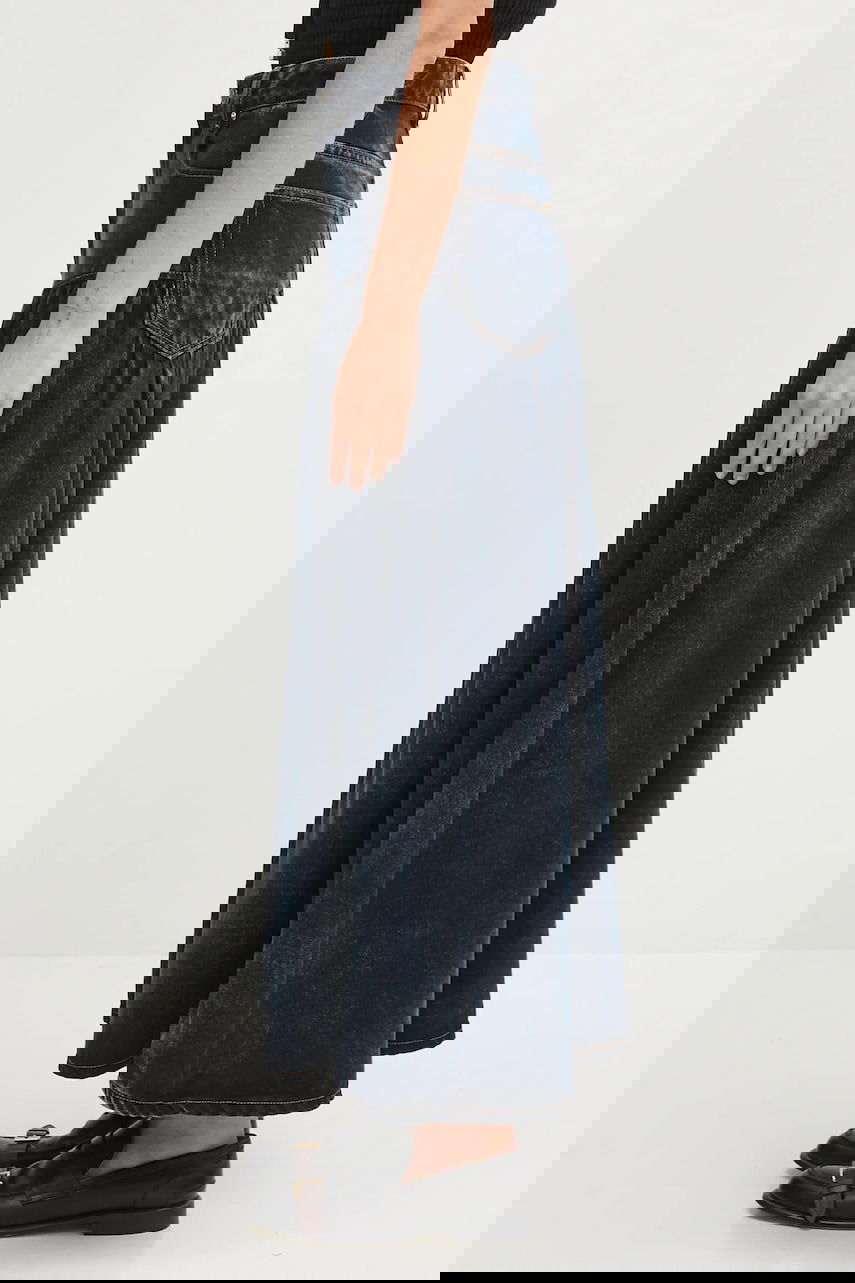 Kjol GANNI GANNI A-Line Maxi Denim Skirt Blå | J1759, 1