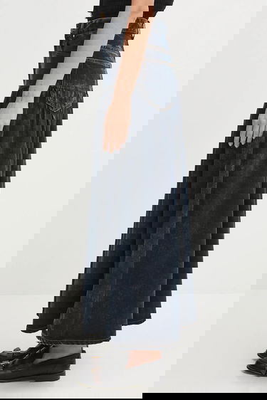 Kjol GANNI GANNI A-Line Maxi Denim Skirt Blå | J1759, 1