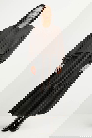 Sweatshirt JW Anderson JW Anderson Tied Bow Hoodie Brun | JW0244.PG1719, 6