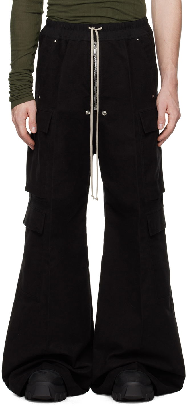 Cargo byxor Rick Owens Rick Owens Porterville Cargobelas Cargo Pants Svart | RU02D6339 TB, 0