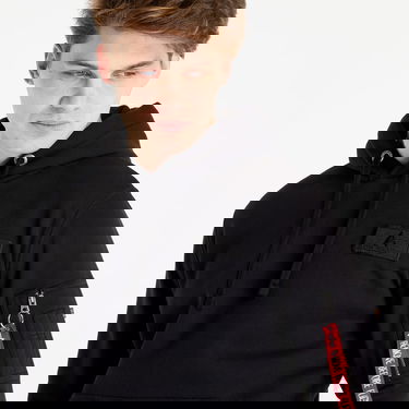 Sweatshirt Alpha Industries Red Stripe Hoody Svart | 178314-03, 2