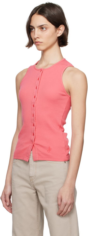 Linne JW Anderson JW Anderson Buttoned Tank Top Rosa | JO0266-PG1512, 3