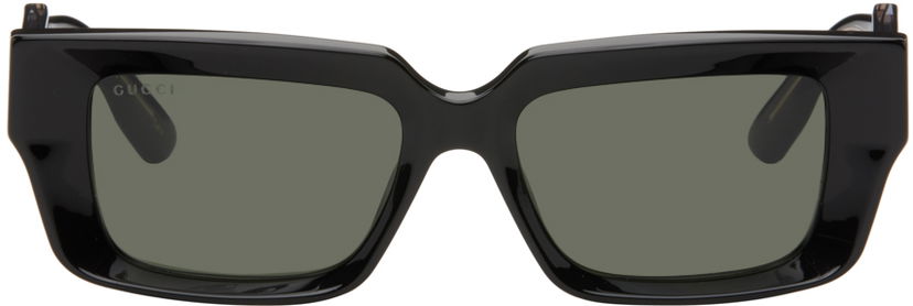 Solglasögon Gucci Gucci Black Rectangular Sunglasses Svart | GG1529S-001