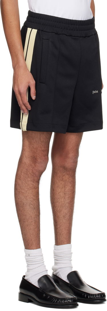 Shorts Palm Angels Palm Angels Embroidered Logo Track Shorts Svart | PMCL004C99FAB0021003, 1