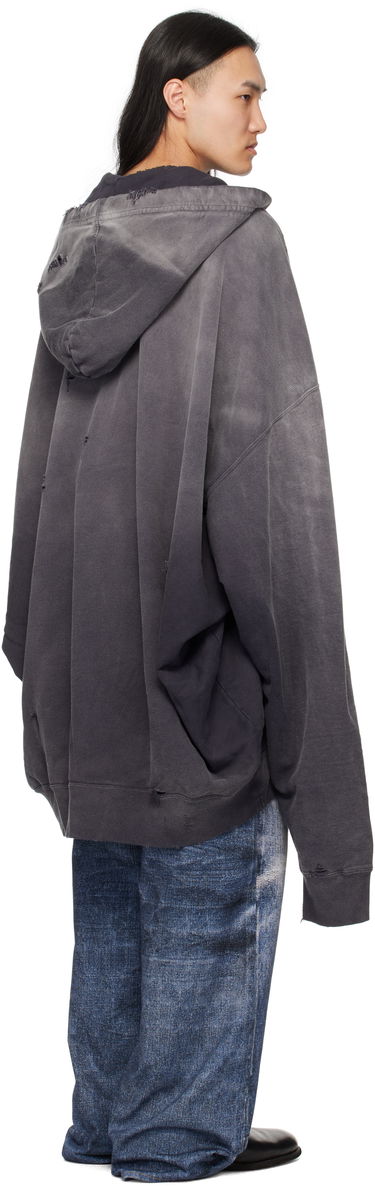 Sweatshirt Maison MIHARA YASUHIRO Maison MIHARA YASUHIRO Sun Faded Distressed Zip Hoodie Grå | A14PK531, 2