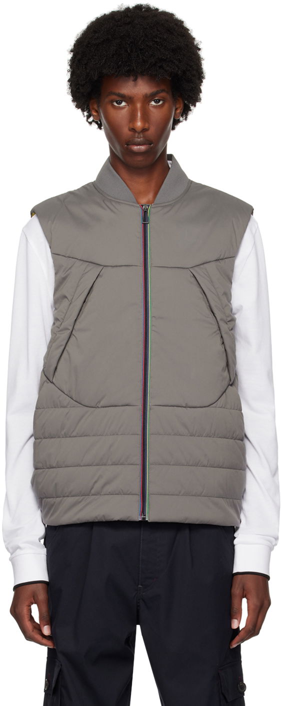 Väst Paul Smith PS Paul Smith Paneled Vest Grå | M2R-036Z-N21409-75