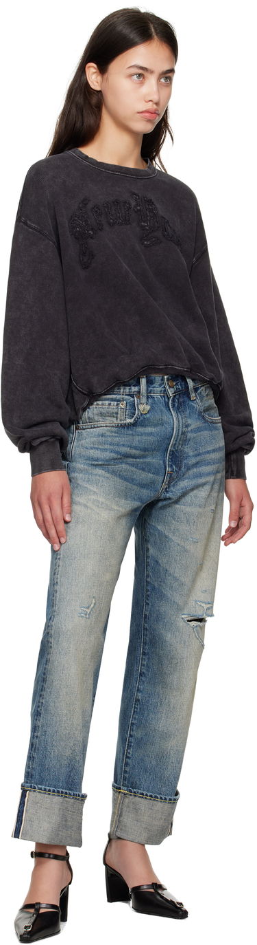 Sweatshirt R13 R13 'New York' Balloon Crewneck Sweatshirt Svart | R13WK260-K001O, 3