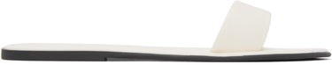 Klä The Row The Row Leather Beach Slides Vit | F1386-SPN60, 0