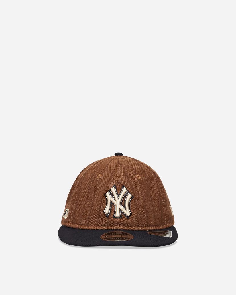 Keps New Era New York Yankees Three Looms x MLB Wool Pinstripe 9FIFTY Cap Brun | IY70 410