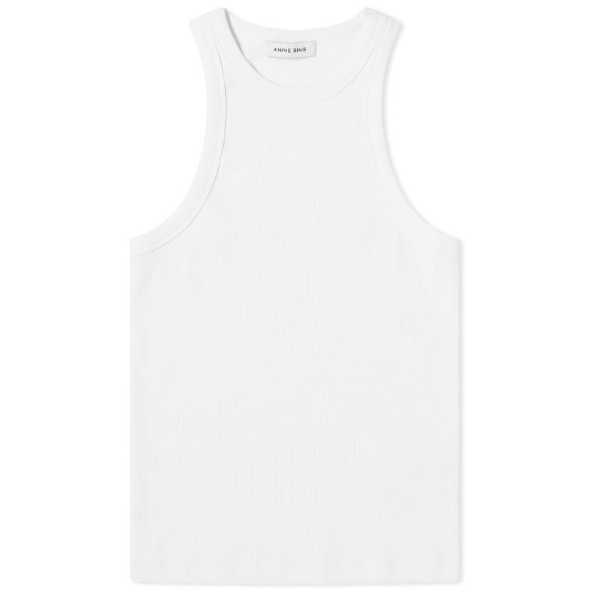 Linne Anine Bing Eva Tank Vest, Size Large Vit | A-08-0151-100