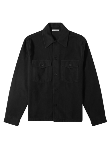 Jacka OUR LEGACY Evening Overshirt Black Brushed Cotton Svart | M4201EBBC