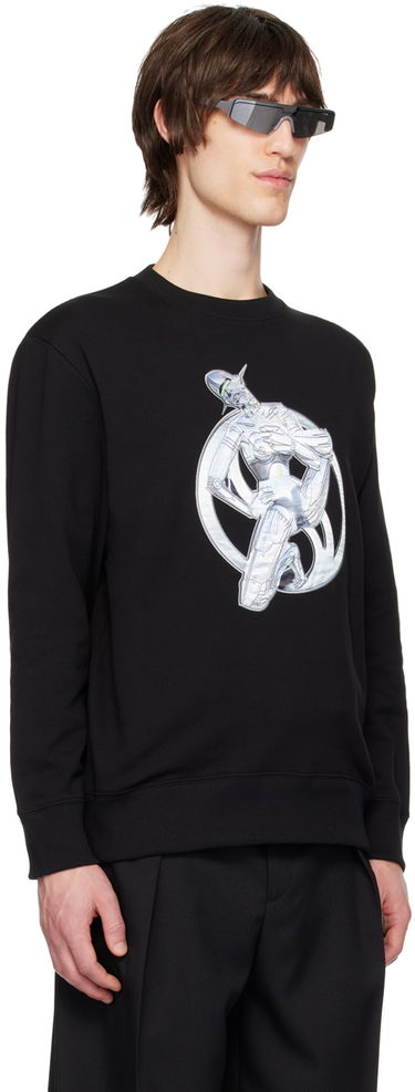 Sweatshirt Stella McCartney Stella McCartney Graphic Print Sweatshirt Svart | 6J02863SPY80, 1