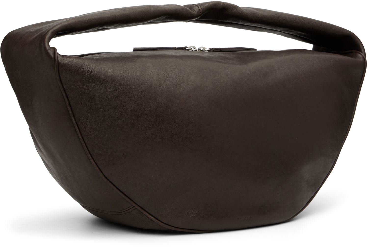 Axelväska BY FAR BY FAR Maxi Cush Washed Leather Shoulder Bag Brun | MWBSB022LL034BR054PL, 1