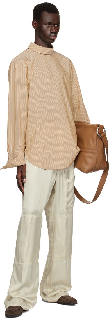 Skjorta Dries Van Noten Dries Van Noten Striped Turtleneck Shirt Beige | 251-020704-1524, 3