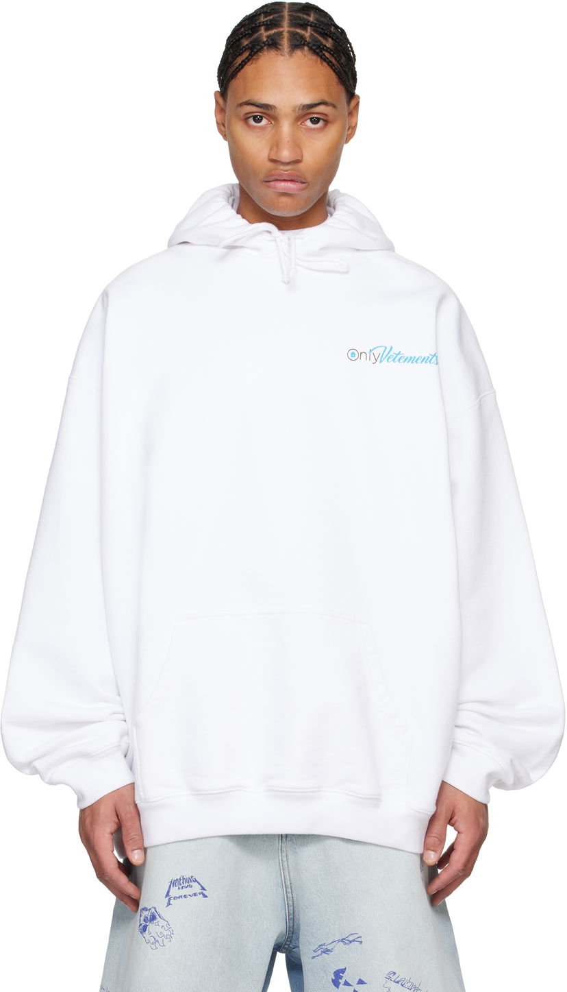 Sweatshirt VETEMENTS 'Only' Oversized Hoodie Vit | UA66HD770W