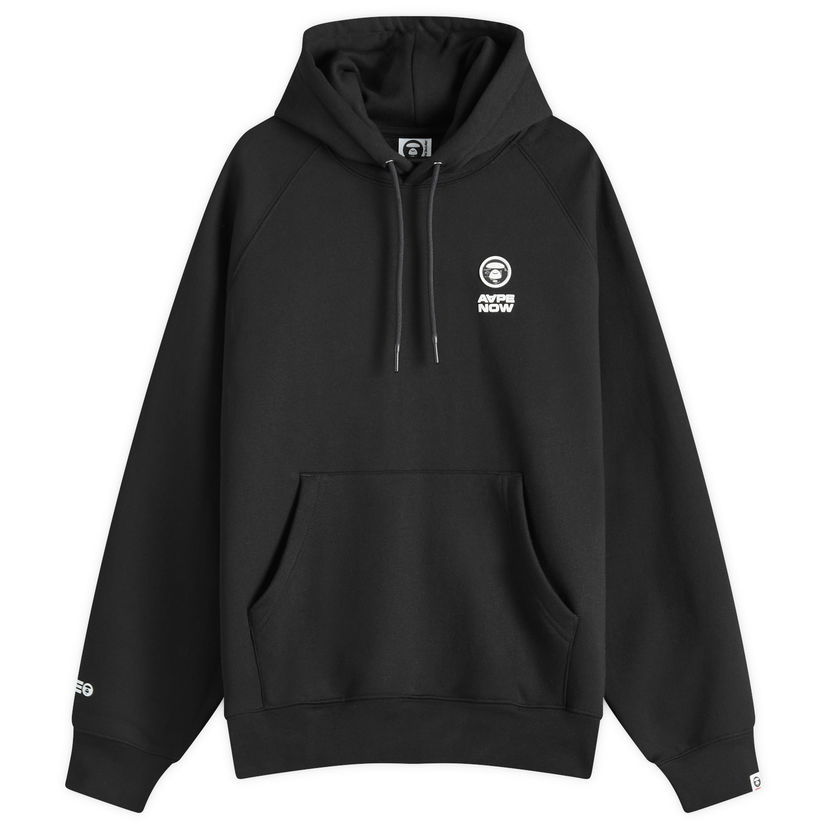 Sweatshirt AAPE by A Bathing Ape AAPE Now Camo Badge Hoody, Size Large Svart | AAPSWMB324XXNBKX
