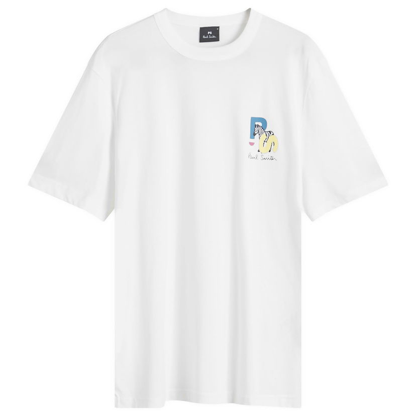 T-shirt Paul Smith Paul Smith Zebra Graphic T-Shirt, Size Large Vit | M2R-220X-NP4799-1