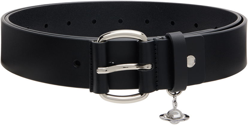 Bälten Vivienne Westwood Vivienne Westwood Wide Alex Charm Belt Svart | 8201007KU-L00CH-