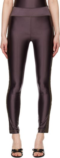 Versace Jeans Couture Logo Trim Leggings