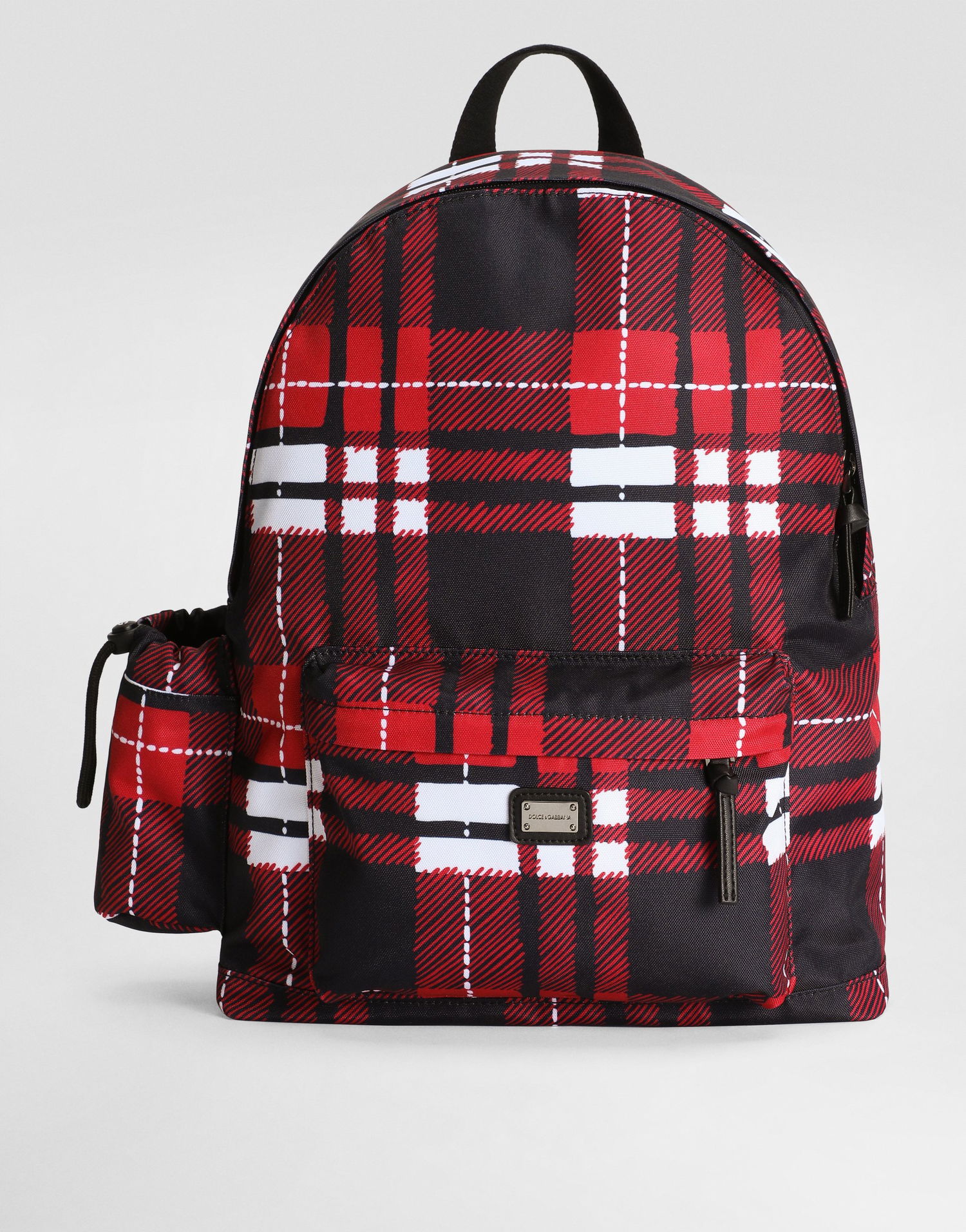 Ryggsäck Dolce & Gabbana Dolce & Gabbana Nylon Plaid Print Backpack Flerfärgad | EM0139AV246HS5QB, 0