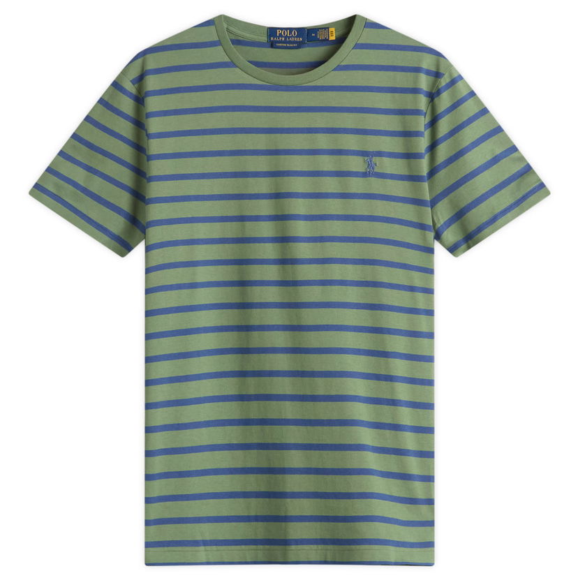 T-shirt Polo by Ralph Lauren Ralph Lauren Striped T-Shirt, Size Large Grön | 710938134-GRN