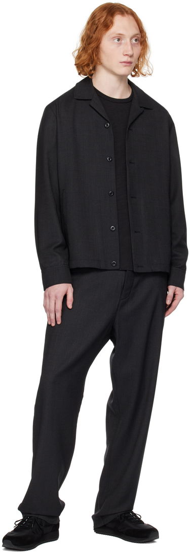 Jacka rag & bone Finlay Button-Up Shirt Jacket Svart | MBW23H2402LWML, 3