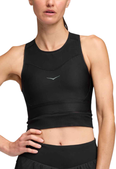 Behå Hoka One One Hoka Race Day Crop Top Svart | 1166630-bblc, 0