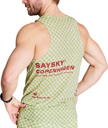 Linne Saysky Saysky Checker Combat Singlet Grön | nmrsi31c1034, 1