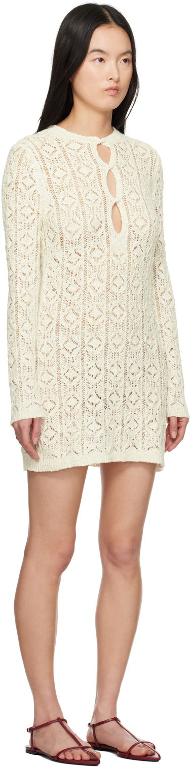 Klä Loulou de Saison Loulou de Saison Evan Knit Minidress Vit | EVAN, 1