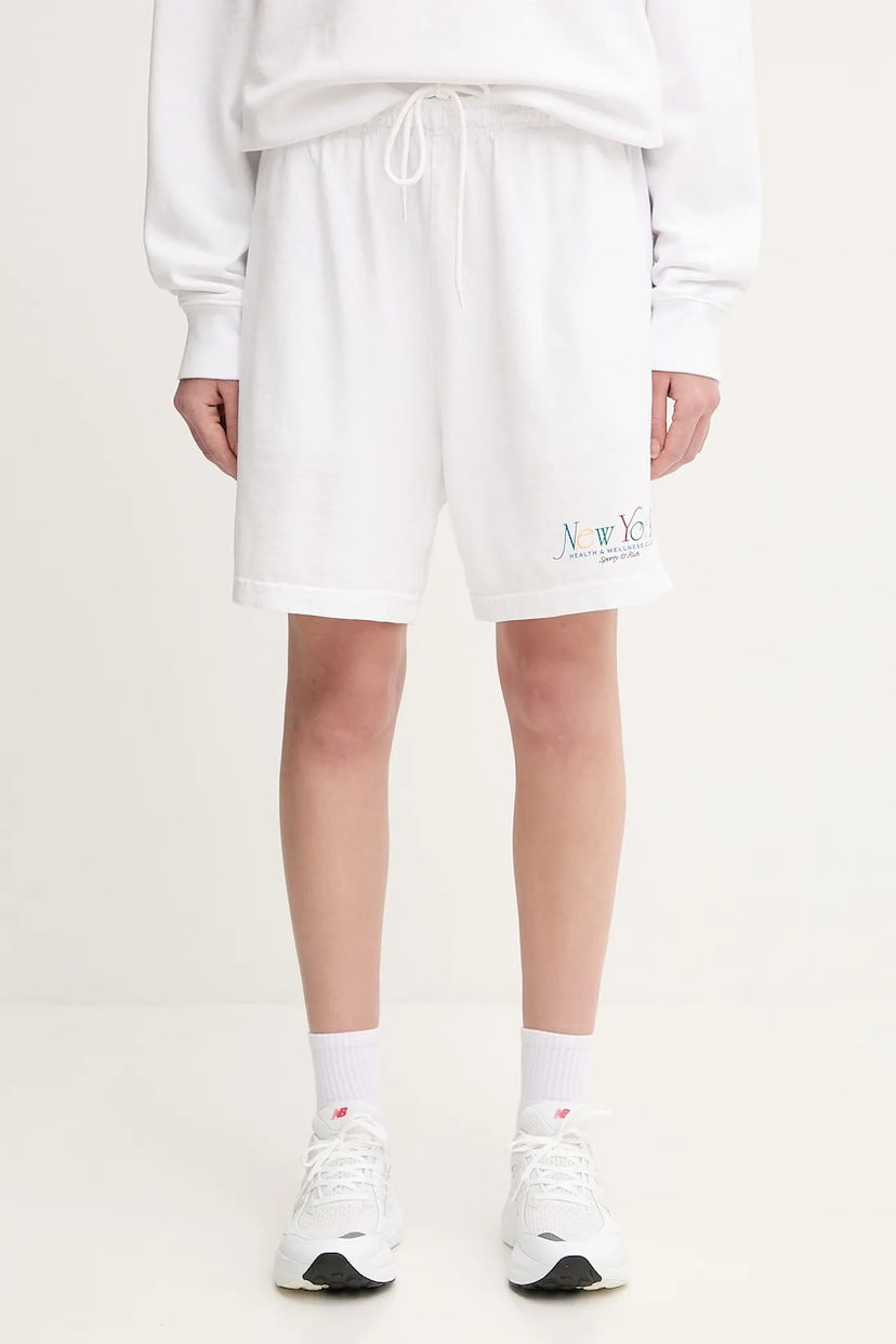 Shorts Sporty & Rich Sporty & Rich NY 94 Gym High Waist Shorts Vit | SH039622034WH57