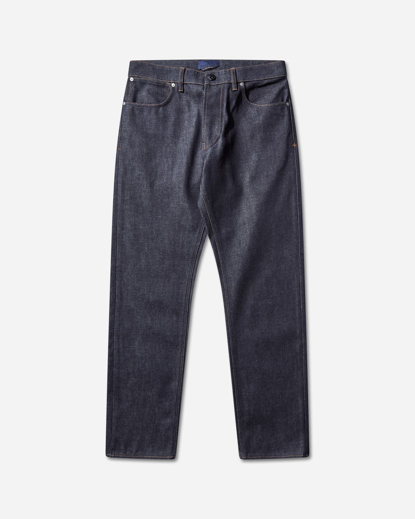 Jeans Stone Island Indigo Denim Raw Straight Jeans Mörkblå | K2S15-J100005-S00J8 VJ200