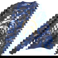 A Bathing Ape Colour Camo Shark Crew Sweat