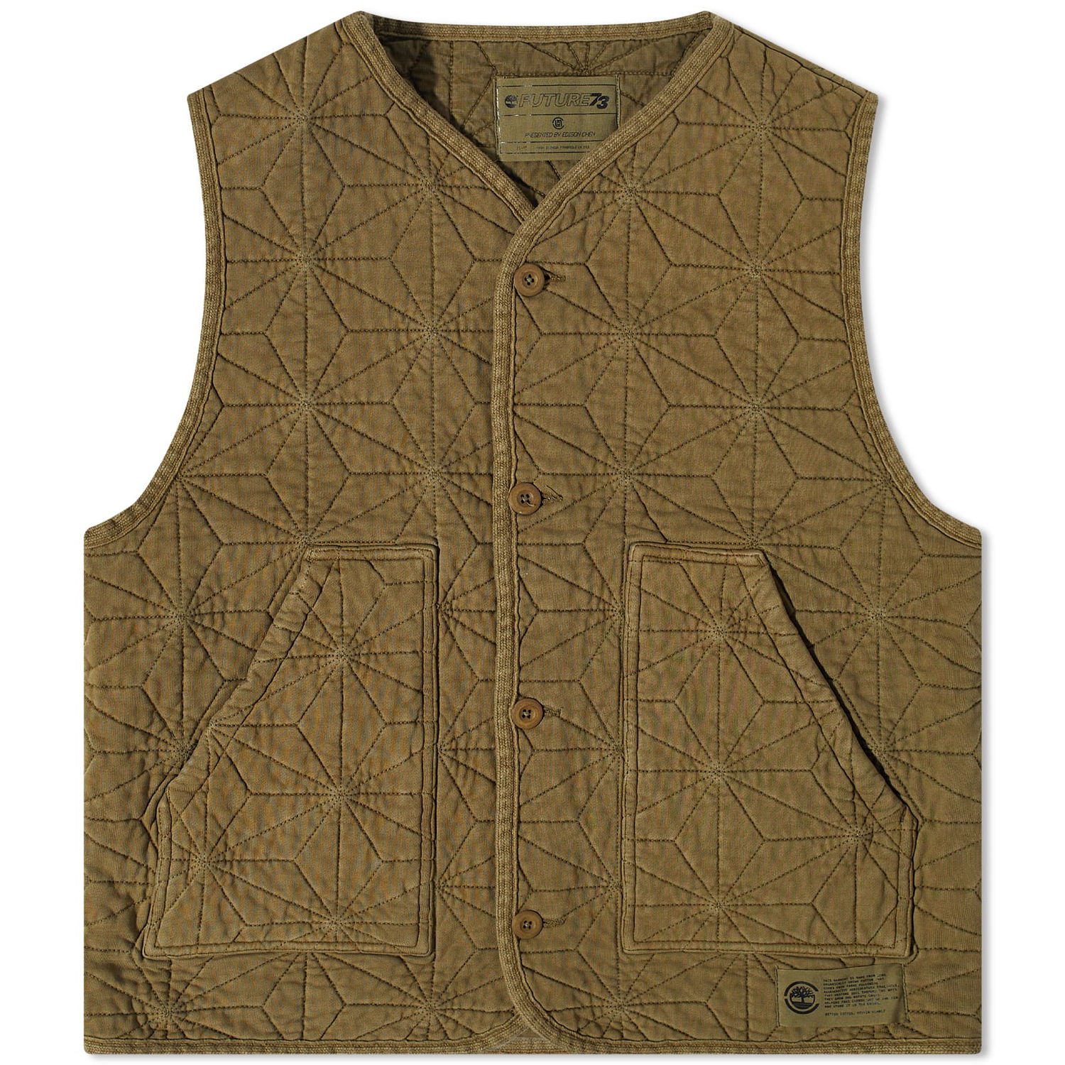Sweater Timberland x CLOT Quilted Vest Brun | TB0A6N6DA581, 0