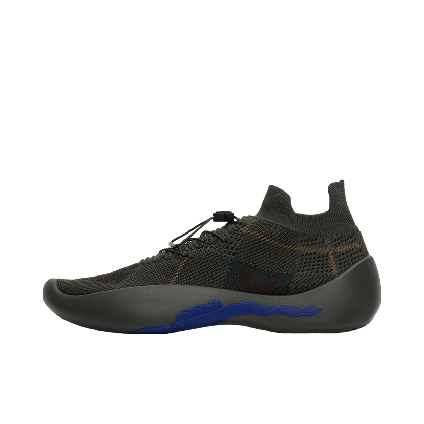 Sneakers och skor Burberry Check Knit Neptune Grön | 8099319