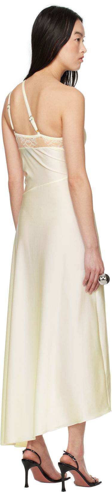 Klä Coperni Coperni Asymmetric Maxi Dress Gul | COPR135F5001, 2