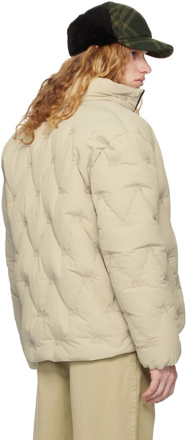 Pufferjacka Burberry Burberry Padded Down Jacket Beige | 8094590, 2