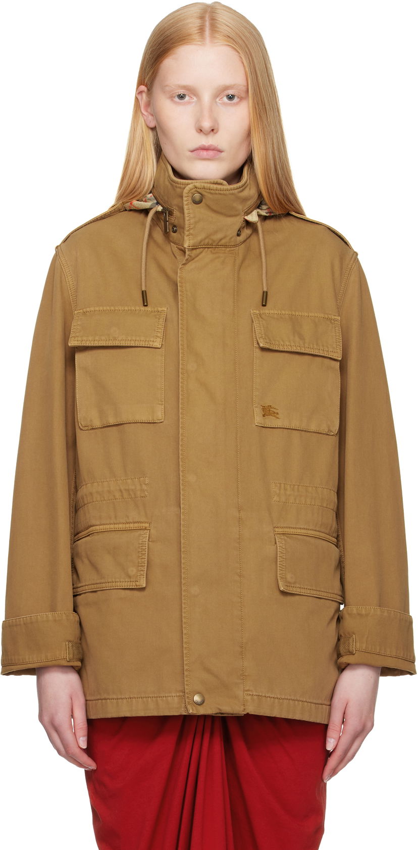 Parkas Burberry Burberry Hooded Field Jacket Brun | 8106036