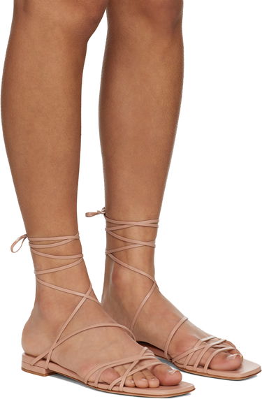 Tillbehör Gianvito Rossi Gianvito Rossi Nappa Lace-Up Sandals Beige | G32508-05RIC-NAP, 3