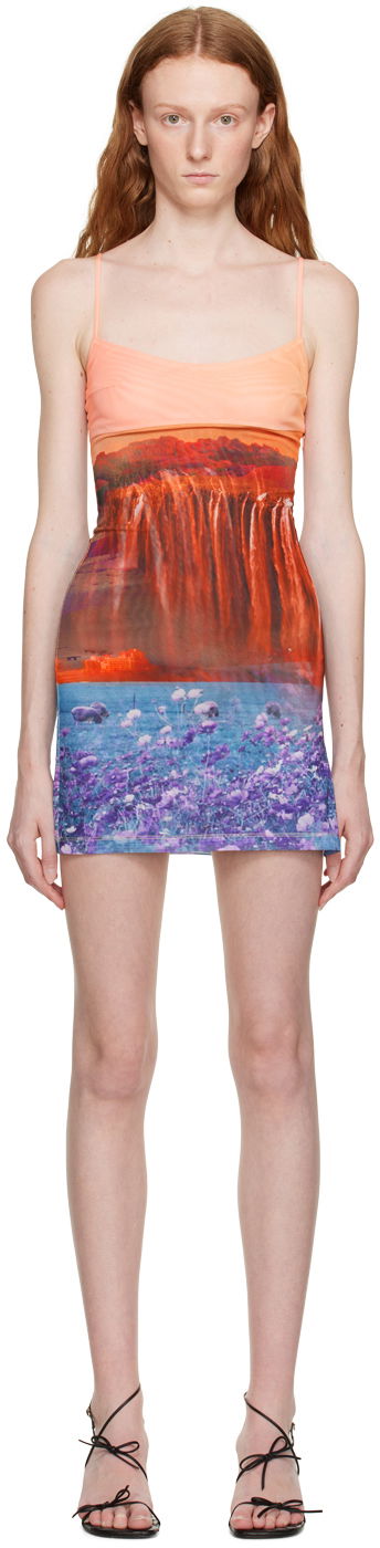 Klä Miaou Miaou Anya Print Mini Dress Flerfärgad | 5026PM1OAS