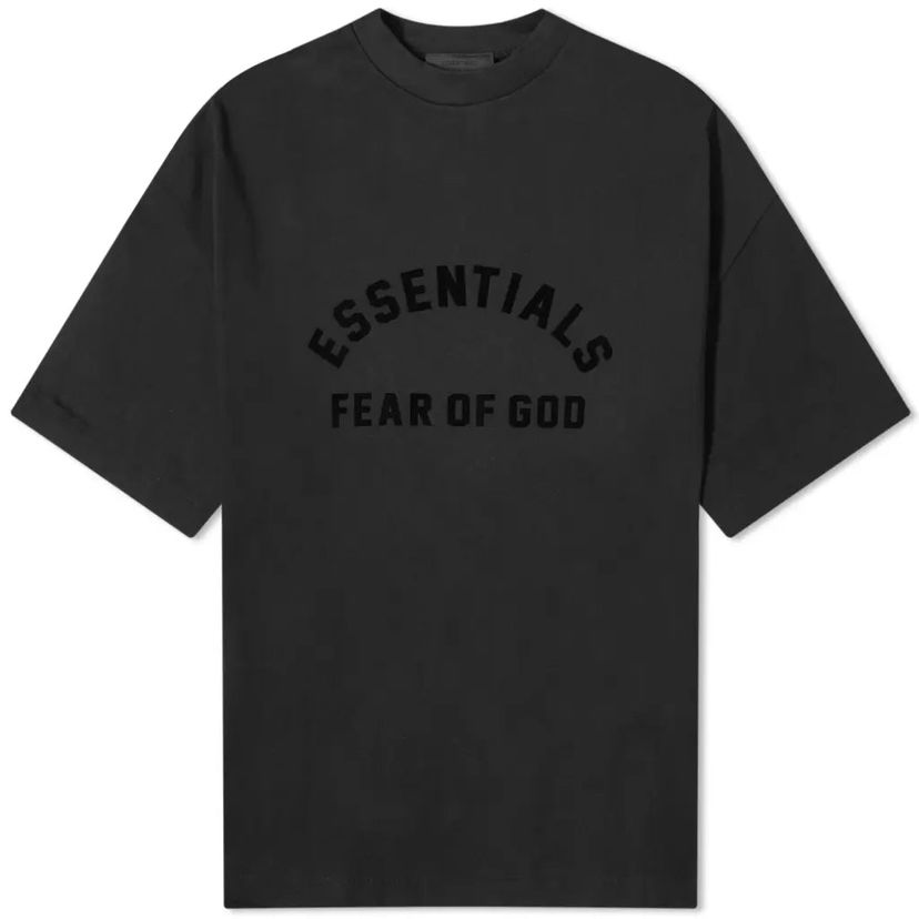 T-shirt Fear of God Essentials Printed Logo T-Shirt Svart | 125SP242004F