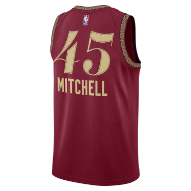 Jersey Nike Dri-FIT NBA Swingman Donovan Mitchell Cleveland Cavaliers City Edition 2023/24 Jersey Bourgogne | DX8498-601, 2
