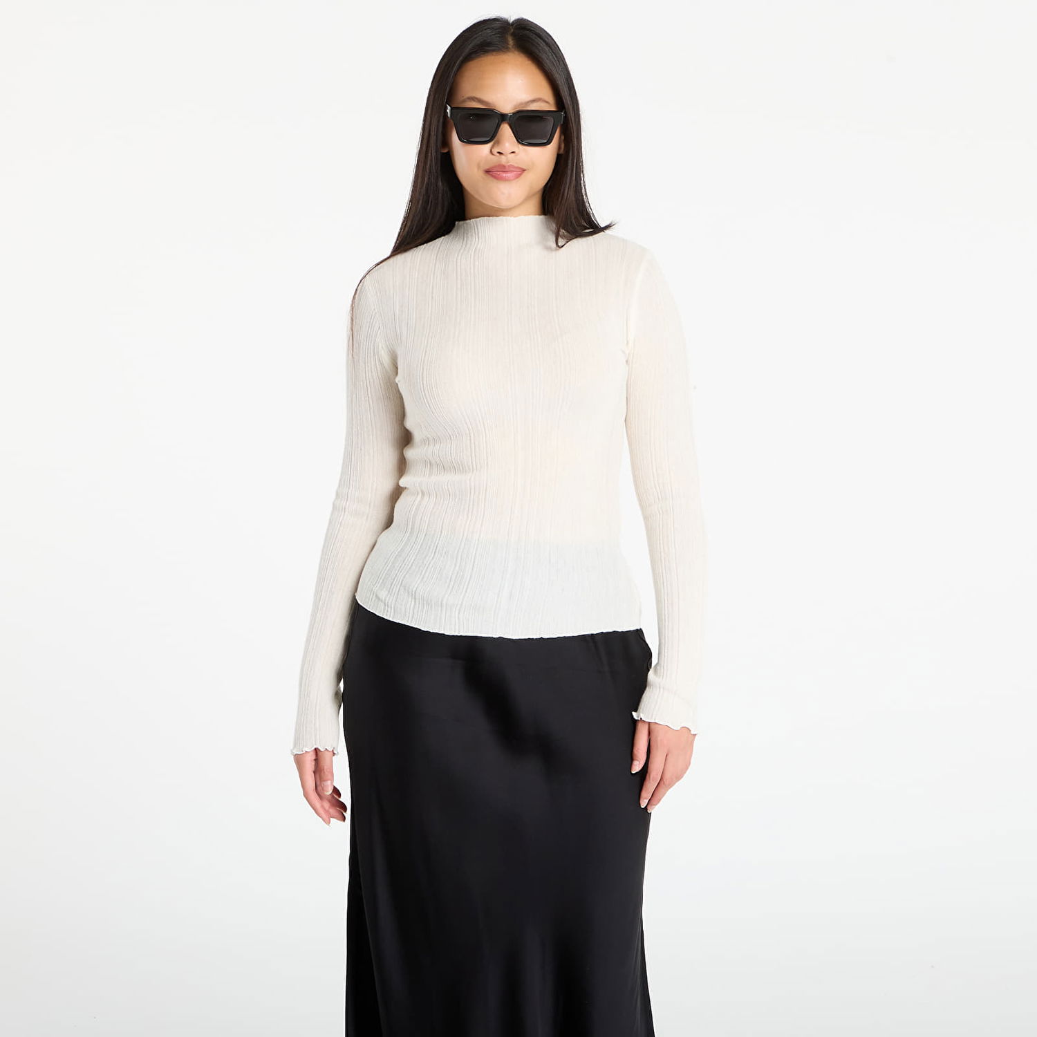 Sweater Samsoe Samsoe Samsøe Samsøe Sajose Turtleneck Sweater Vit | F25300022_CLR000289, 0
