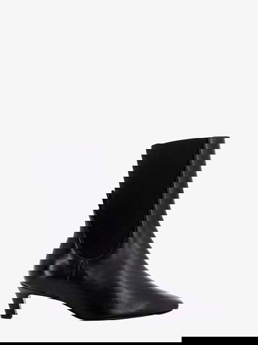 Sneakers och skor TOTEME Totem Black Leather Ankle Boots Svart | 214907813200, 0