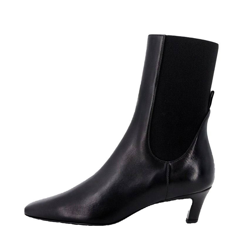 Sneakers och skor TOTEME Totem Black Leather Ankle Boots Svart | 214907813200