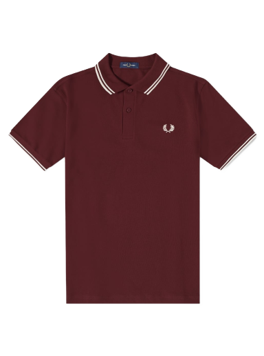 Polotröja Fred Perry Authentic Slim Fit Twin Tipped Polo Bourgogne | M3600-597