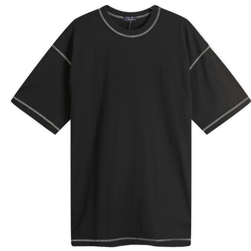 T-shirt Comme des Garçons Homme Garment Dyed T-Shirt, Size Large Svart | HP-T011-W25-1