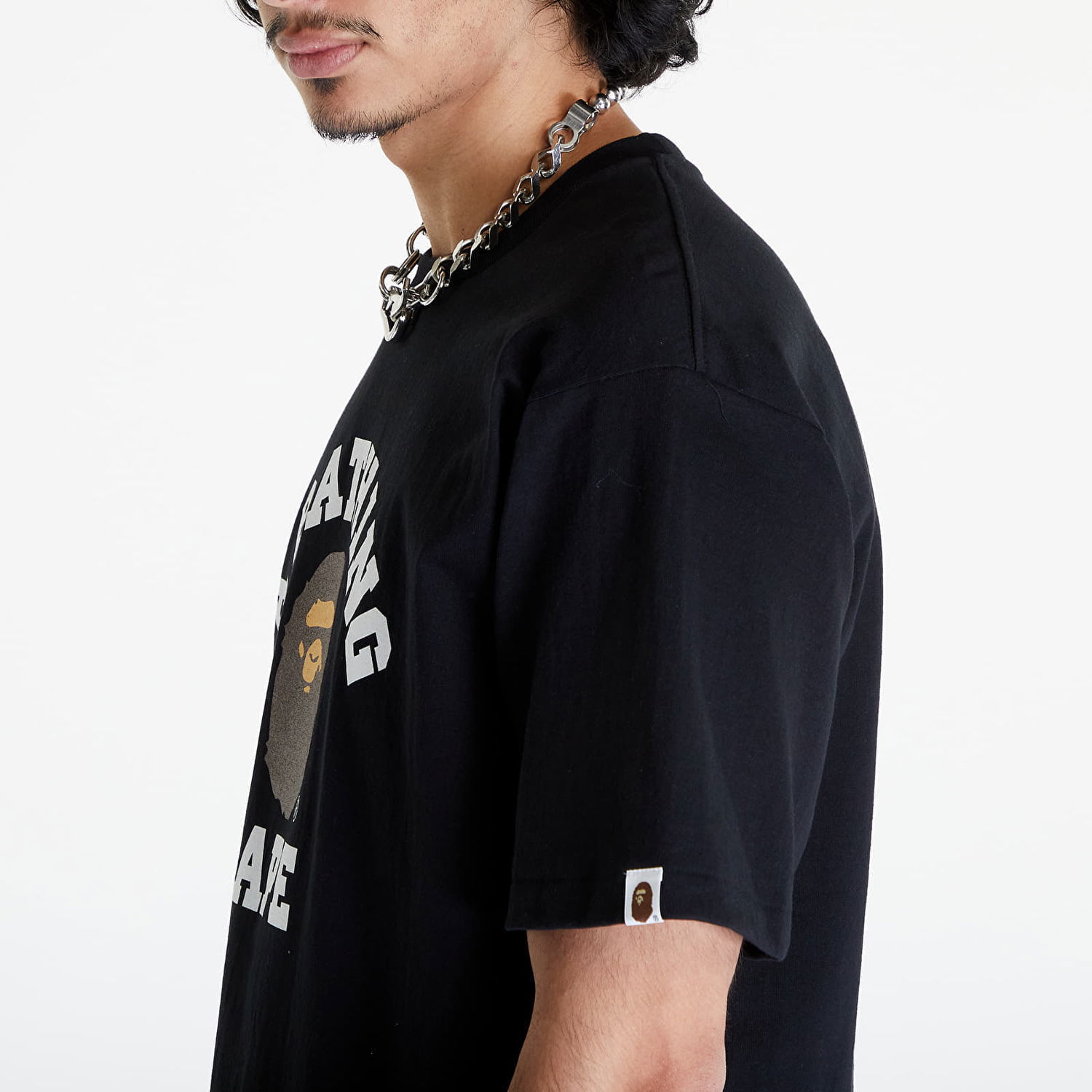T-shirt BAPE College Tee Svart | 001TEK301001M BLK, 1