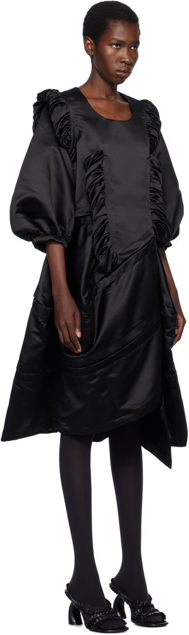 Klä Comme des Garçons Comme des Garçons Satin Midi Dress Svart | RO-O006-S25, 1