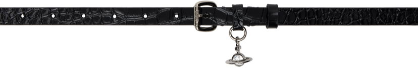 Bälten Vivienne Westwood Vivienne Westwood Mini Alex Charm Belt Svart | 8201007IW-L0098-